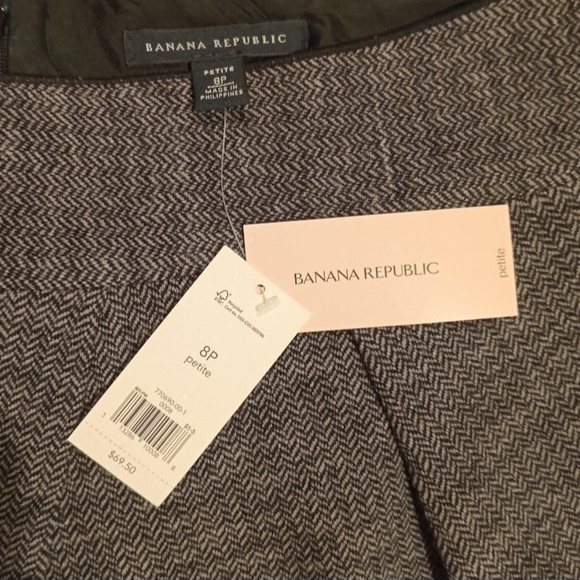 NWT Banana Republic Preppy Tailored Wool Petite Skirt Holiday Christmas Gift New - Picture 2 of 10